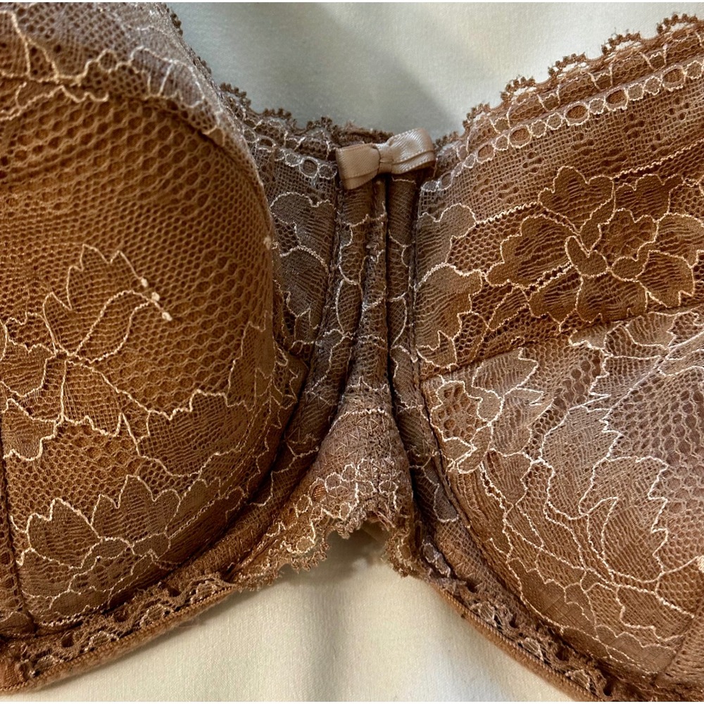 Panache Petra Balconnet Bra 9481 Tan Lace Underwire 32H UK/USA - Picture 2 of 5